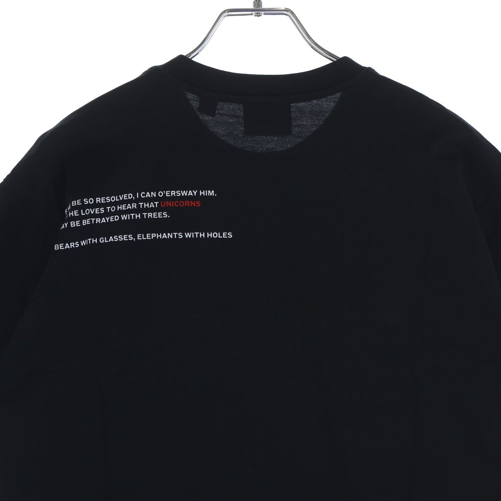 BURBERRY(バーバリー) LOVE フォト モンタージュ プリント 半袖Tシャツ カットソー ブラック 8030765 レディース