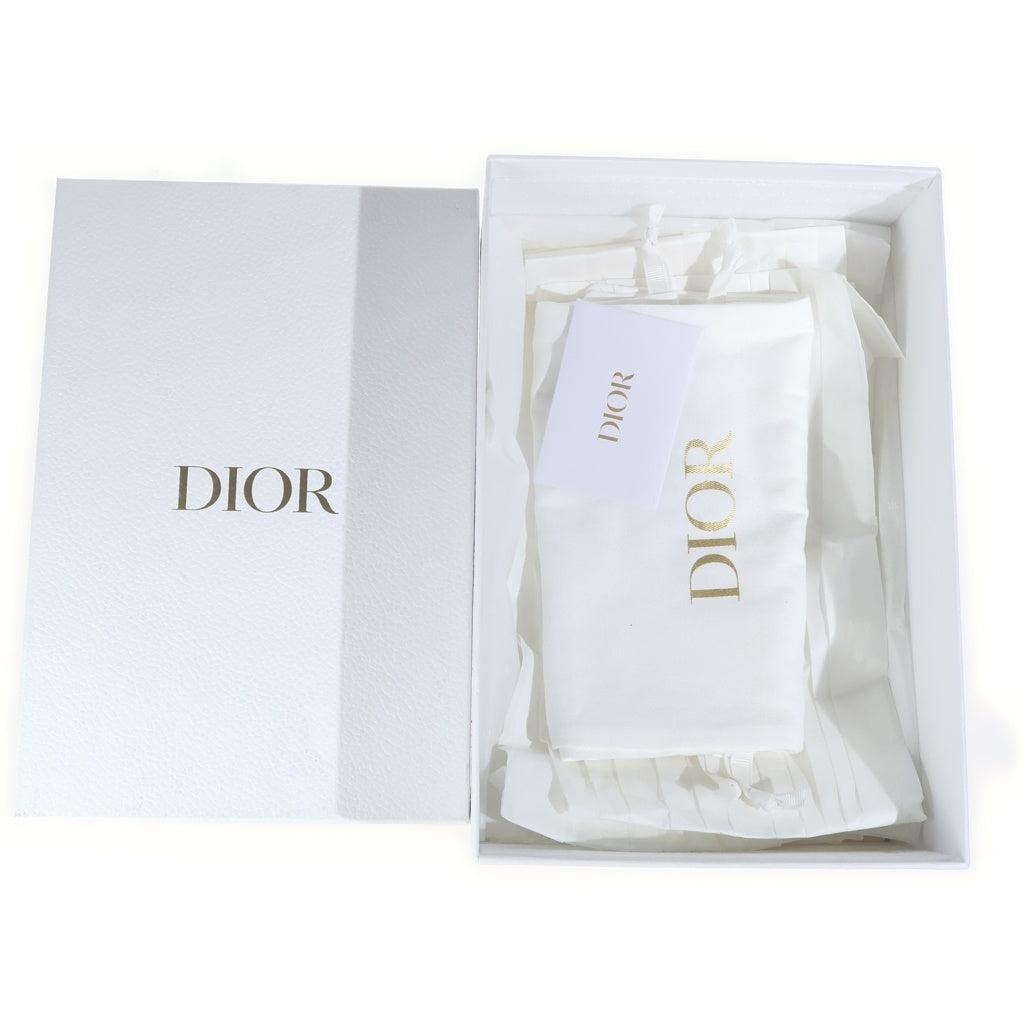 Christian Dior(クリスチャンディオール) J'ADIOR ジャディオール スリングバック ファブリック フラット パンプス シューズ ブラック レディース
