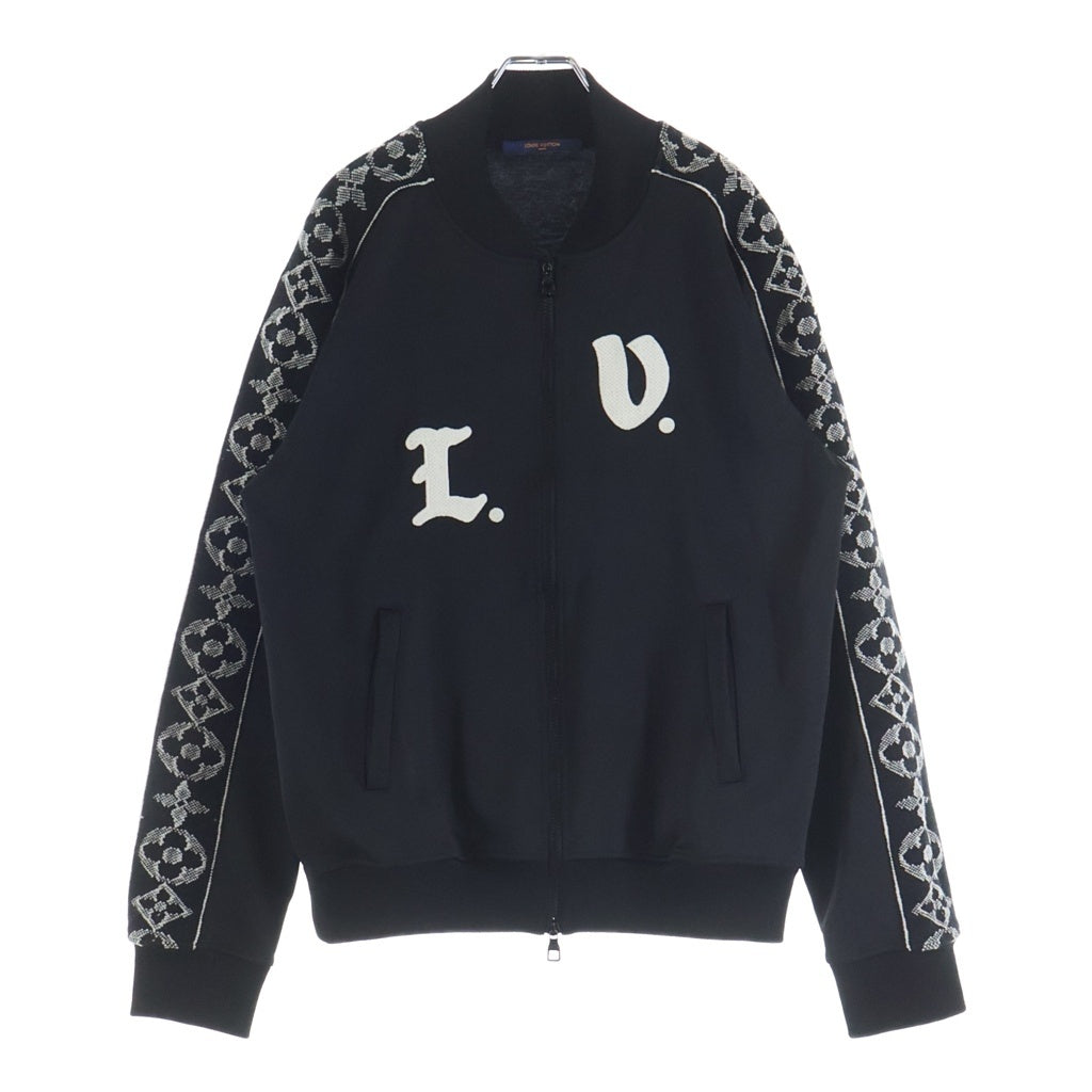 LOUIS VUITTON(ルイヴィトン) 21AW LVフラワーバンド ジップアップ トラックジャケット ブルゾン ブラック RM212 ZSC HLY92W