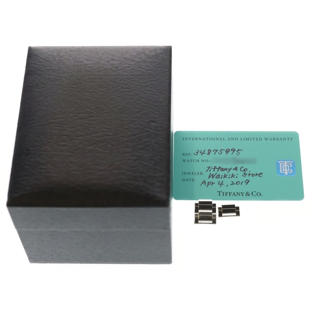 TIFFANY & Co.(ティファニー) アトラスドーム デイト 白文字盤 SS/QZ ステンレス クォーツ 電池式 腕時計 34875995