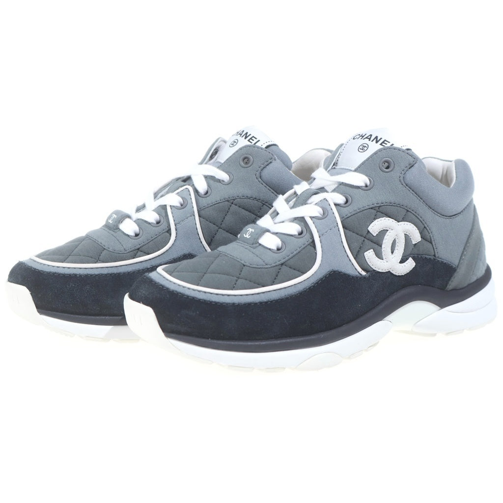 CHANEL(シャネル) ココマーク ローカットシューズ スニーカー グレー/ブラック レディース G40184