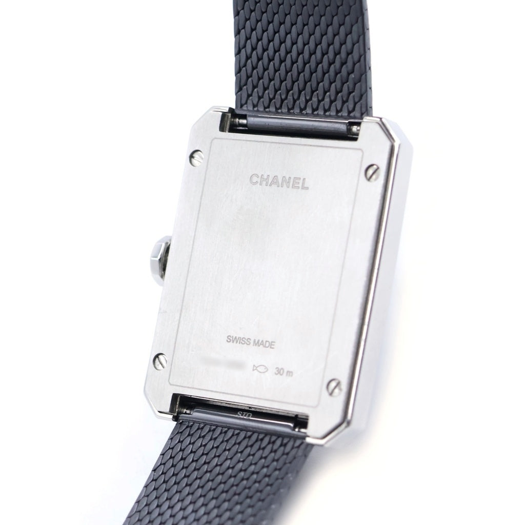 CHANEL(シャネル) ボーイフレンド ダイヤベゼル 黒文字盤 SS/QZ ステンレス クォーツ 電池式 腕時計 H5318