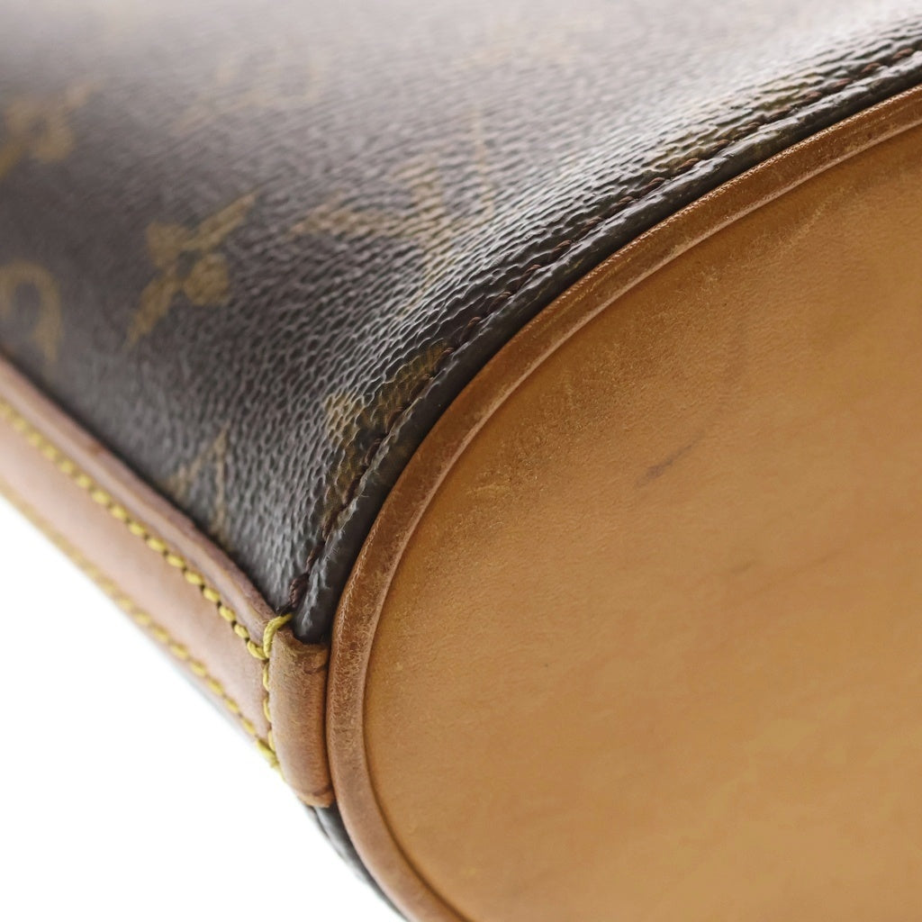 LOUIS VUITTON(ルイヴィトン) モノグラム ドルーオ ショルダーバッグ ブラウン レザー×PVC M51290 ゴールド金具 レディース
