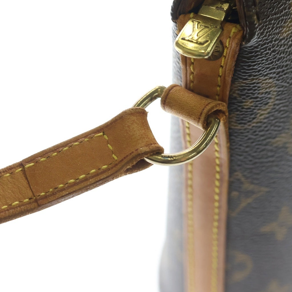 LOUIS VUITTON(ルイヴィトン) モノグラム ドルーオ ショルダーバッグ ブラウン レザー×PVC M51290 ゴールド金具 レディース