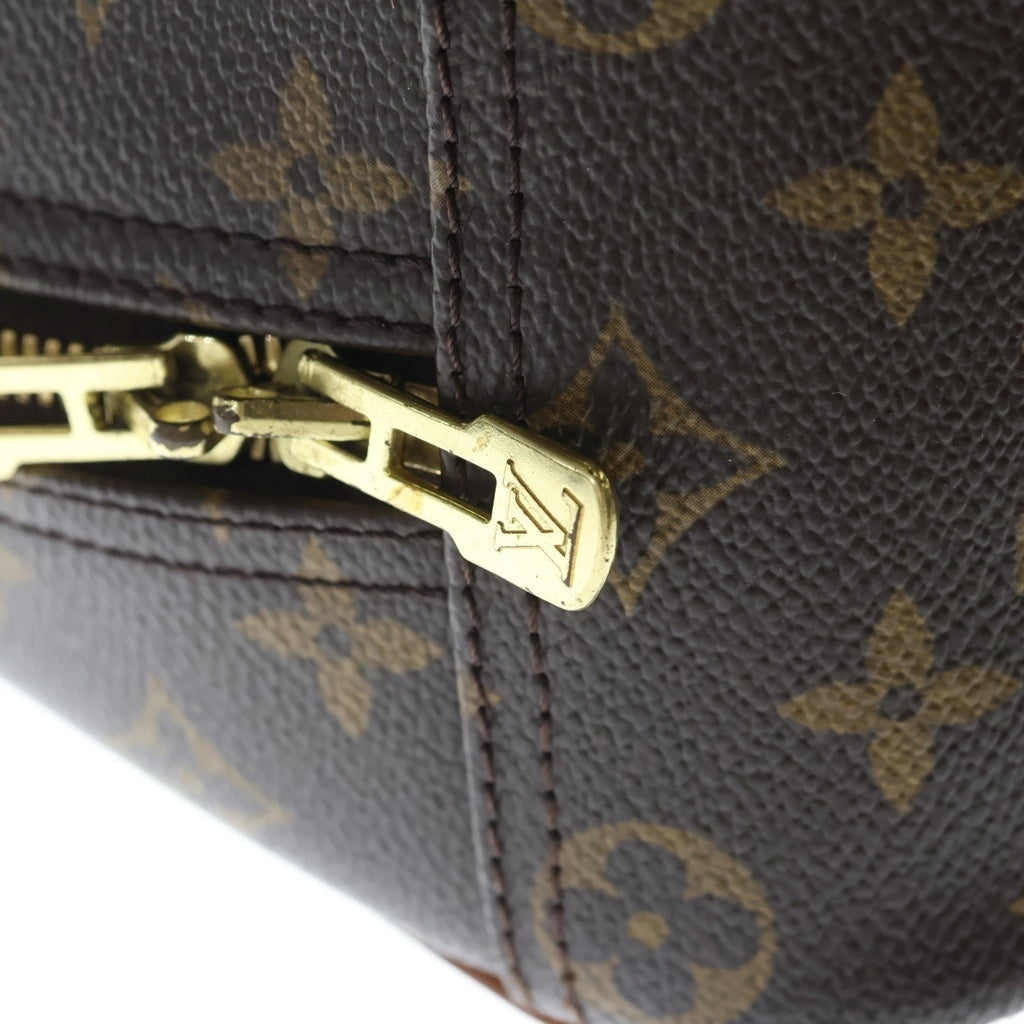 LOUIS VUITTON(ルイヴィトン) モノグラム トゥルーヴィル ハンドバッグ ブラウン レザー×PVC M42228 ゴールド金具 レディース
