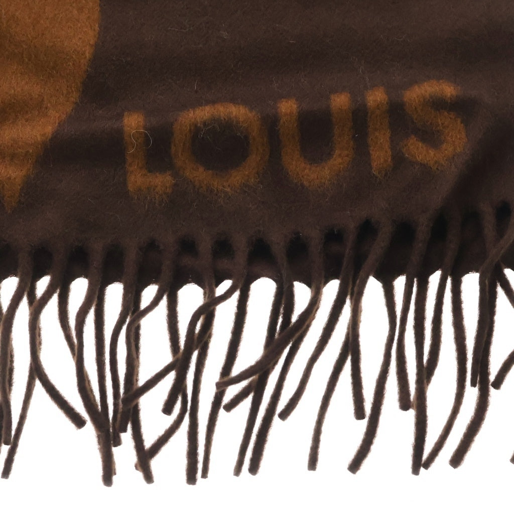 LOUIS VUITTON(ルイヴィトン) モノグラム エシャルプ・ジ アルティメット ファー カシミヤ ウール ストール マフラー ブラウン M77387 レディース