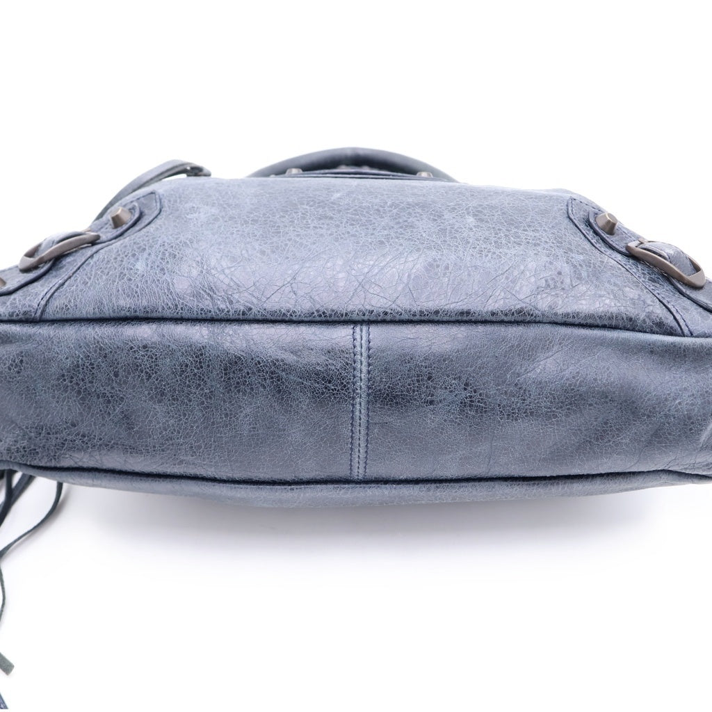 BALENCIAGA(バレンシアガ) ザ・タウン ハンドバッグ ネイビー レザー 240579 ゴールド金具 レディース