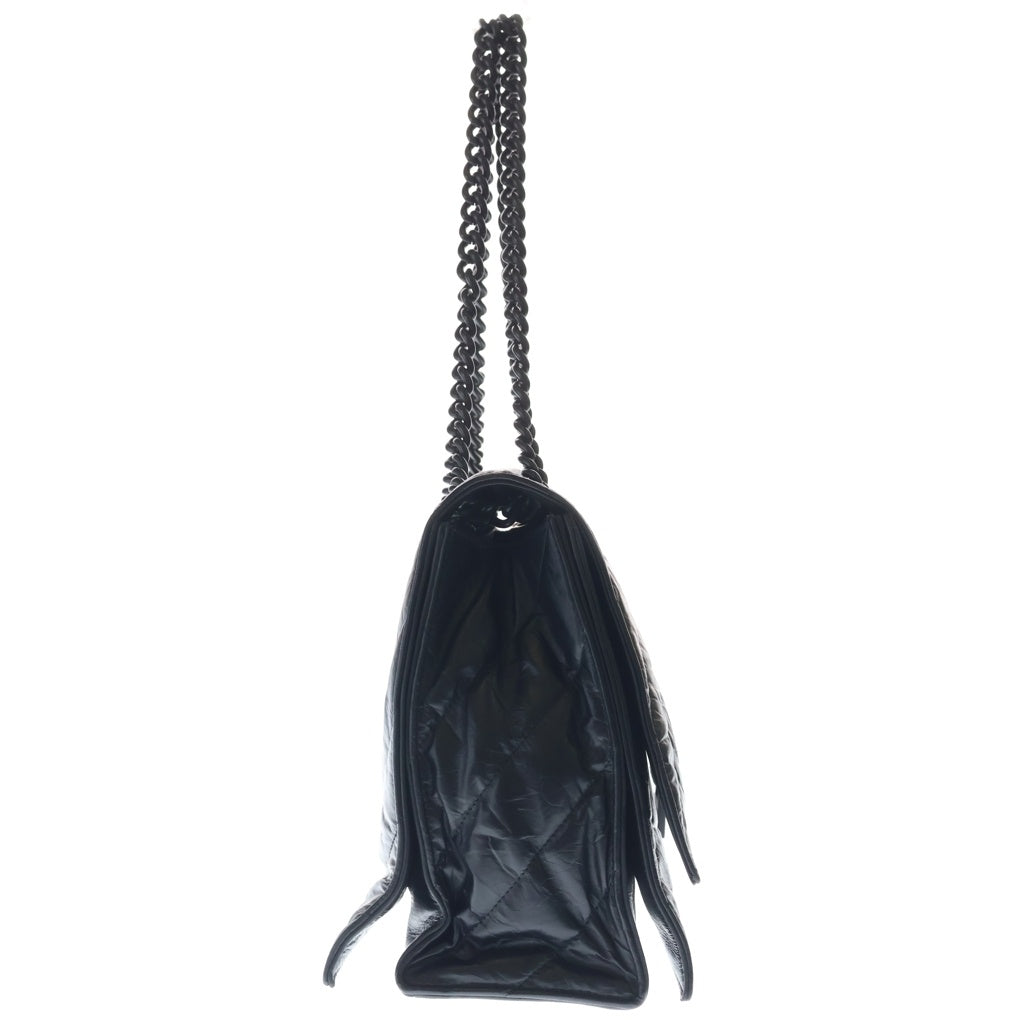 BALENCIAGA(バレンシアガ) クラッシュ ラージ レザー チェーン ショルダー バッグ ブラック 716332 レディース