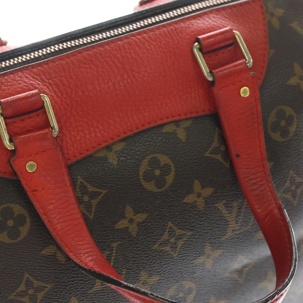 LOUIS VUITTON(ルイヴィトン) モノグラム レティーロPM PVC レザー ハンドバッグ ブラウン/レッド M40546 レディース