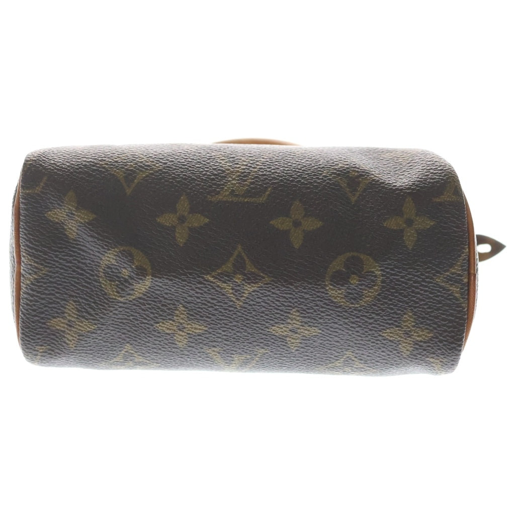 LOUIS VUITTON(ルイヴィトン) モノグラム ミニスピーディ 2WAYバッグ ショルダーバッグ ミニボストンバッグ ハンドバッグ ブラウン レザー×PVC M41534 ゴールド金具 レディース