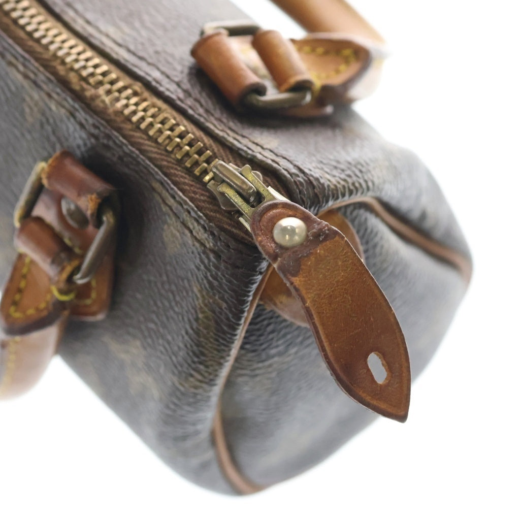 LOUIS VUITTON(ルイヴィトン) モノグラム ミニスピーディ 2WAYバッグ ショルダーバッグ ミニボストンバッグ ハンドバッグ ブラウン レザー×PVC M41534 ゴールド金具 レディース