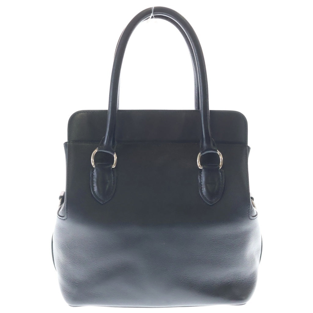 HERMES(エルメス) ツールボックス20 2WAYハンドバッグ ショルダーバッグ ブラック スイフト レザー シルバー金具 レディース