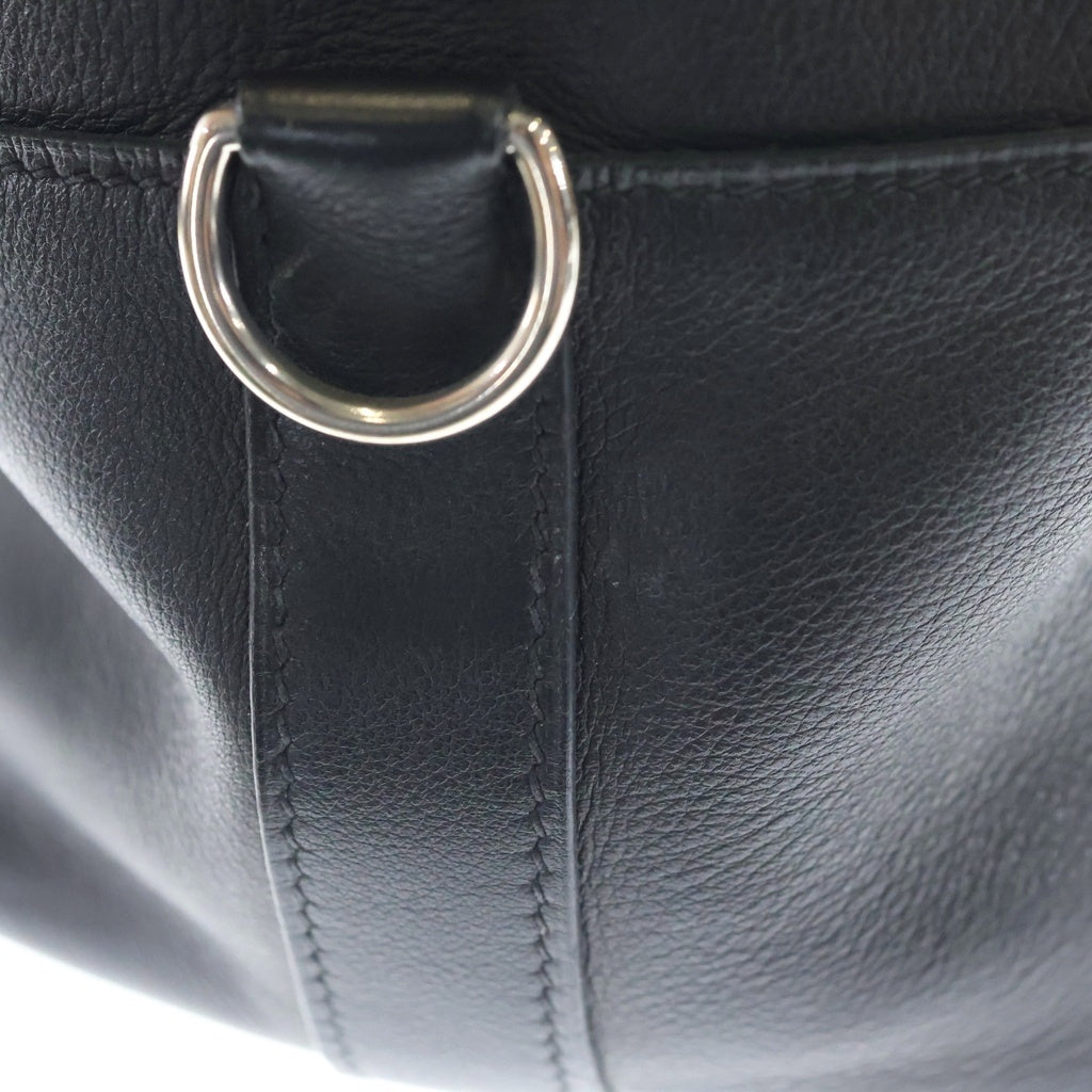 HERMES(エルメス) ツールボックス20 2WAYハンドバッグ ショルダーバッグ ブラック スイフト レザー シルバー金具 レディース