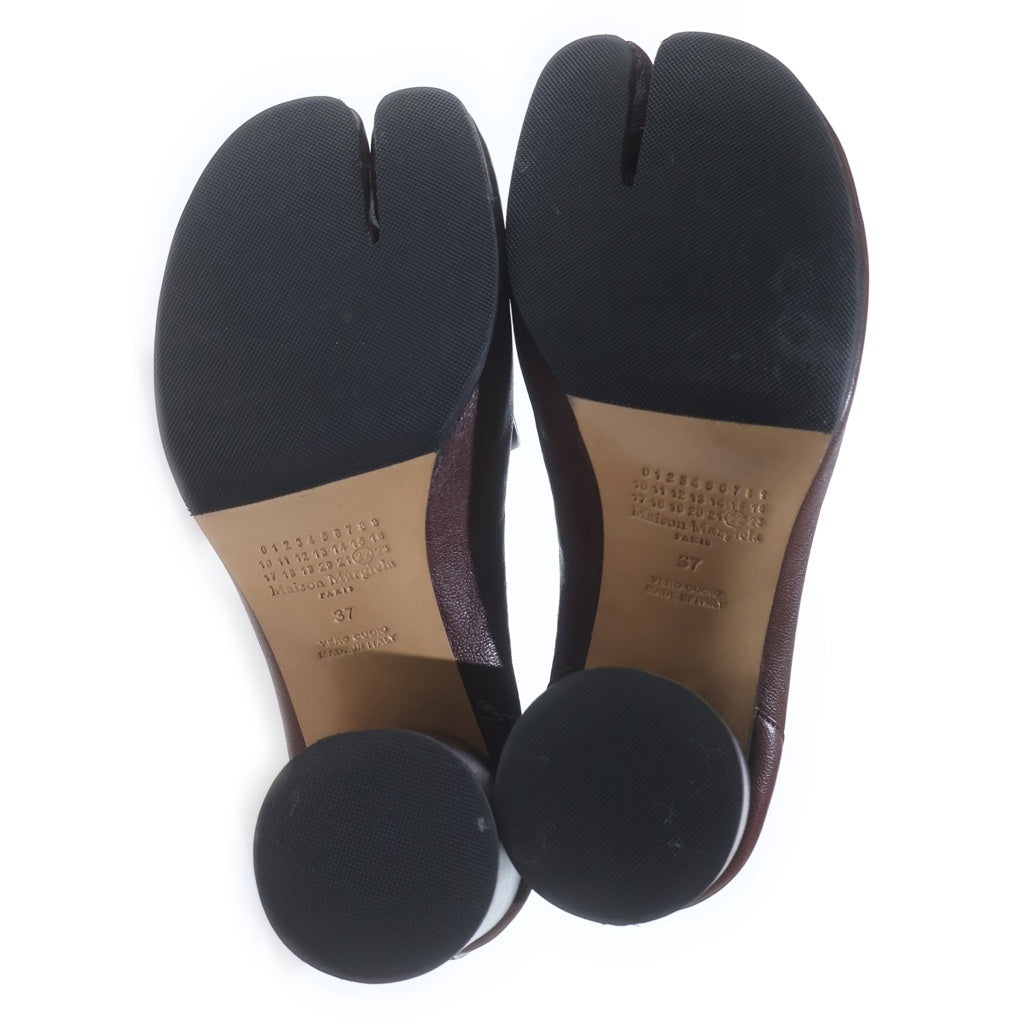 Maison Margiela(メゾンマルジェラ) タビ アンクルブーツ 足袋 ヒール ラムレザー ブラウン S58WU0260P3753 レディース