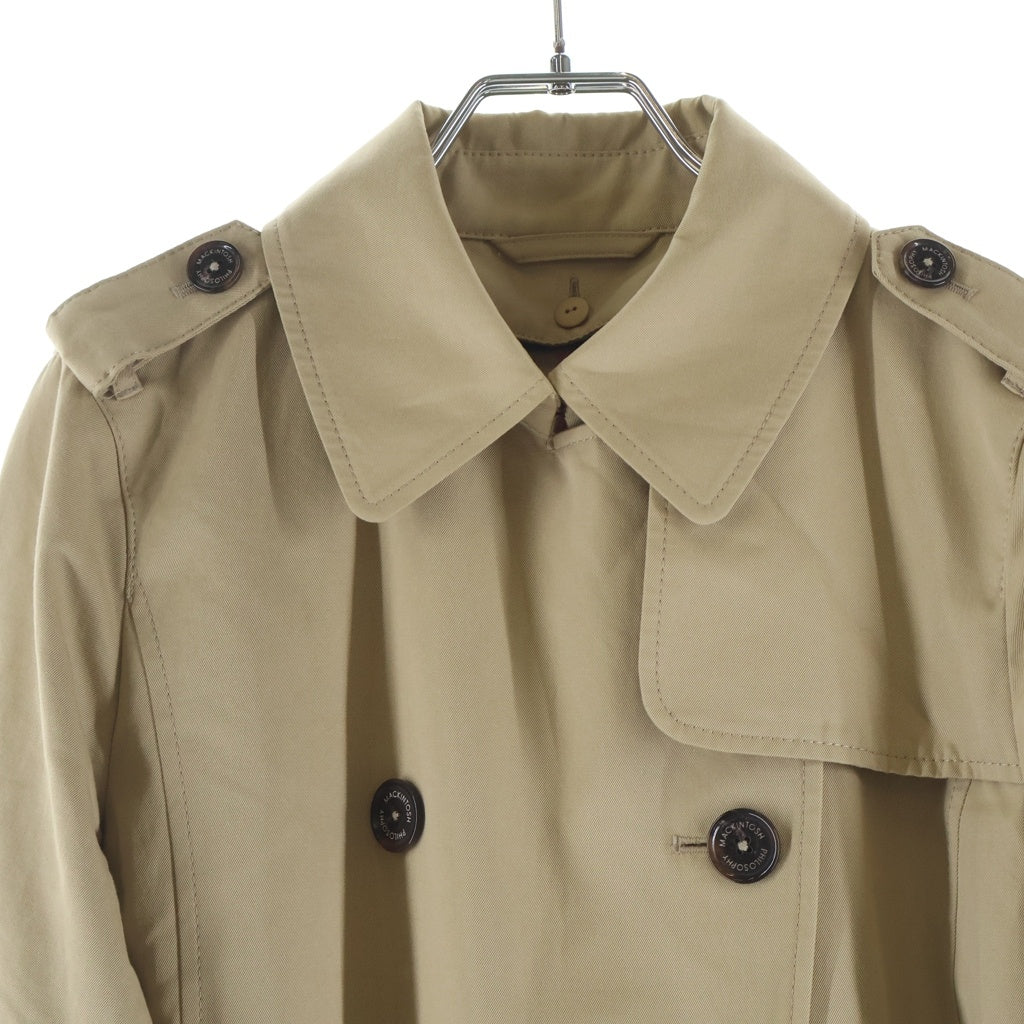 MACKINTOSH PHILOSOPHY(マッキントッシュフィロソフィー) ライナー付き トレンチコート ダブルブレスト コットン ベージュ H5A02-422-40 レディース