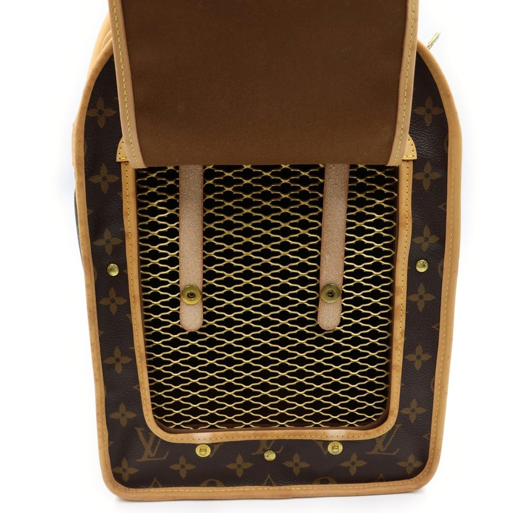 LOUIS VUITTON(ルイヴィトン) モノグラム サックシャン50 ボストンバッグ PVCコーティングキャンバス レザー ブラウン