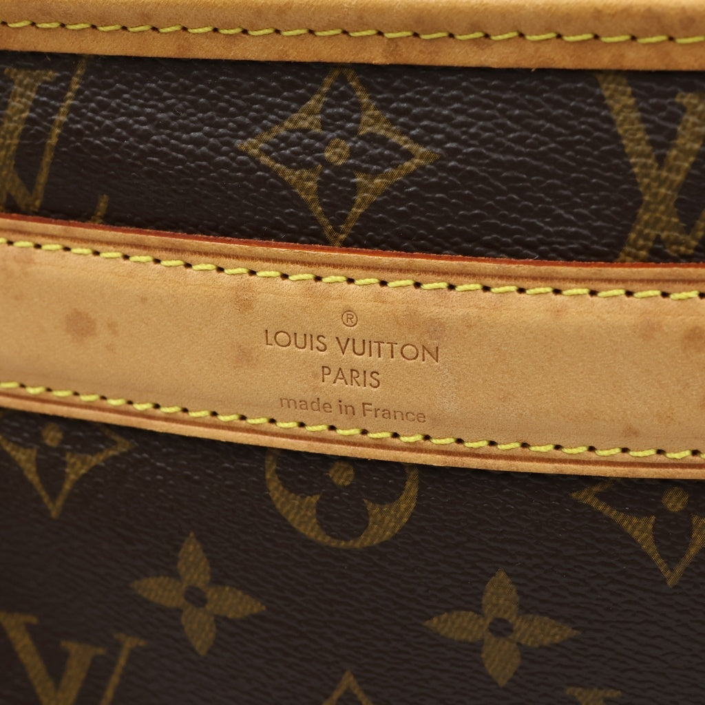 LOUIS VUITTON(ルイヴィトン) モノグラム サックシャン50 ボストンバッグ PVCコーティングキャンバス レザー ブラウン