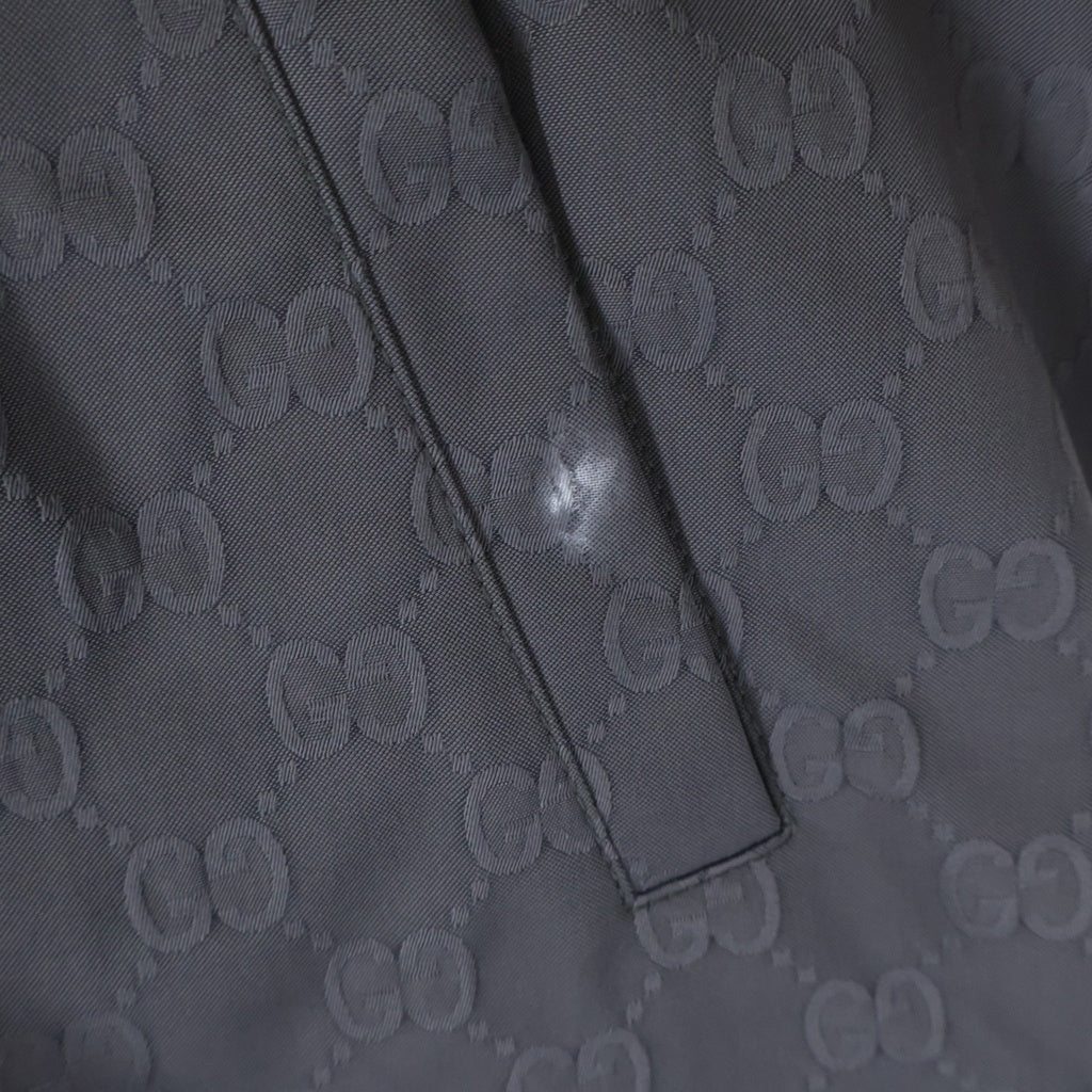 GUCCI(グッチ) 24AW GG Nylon Reversible Jacket ナイロン リバーシブルジャケット フード グレー/パープル 795697