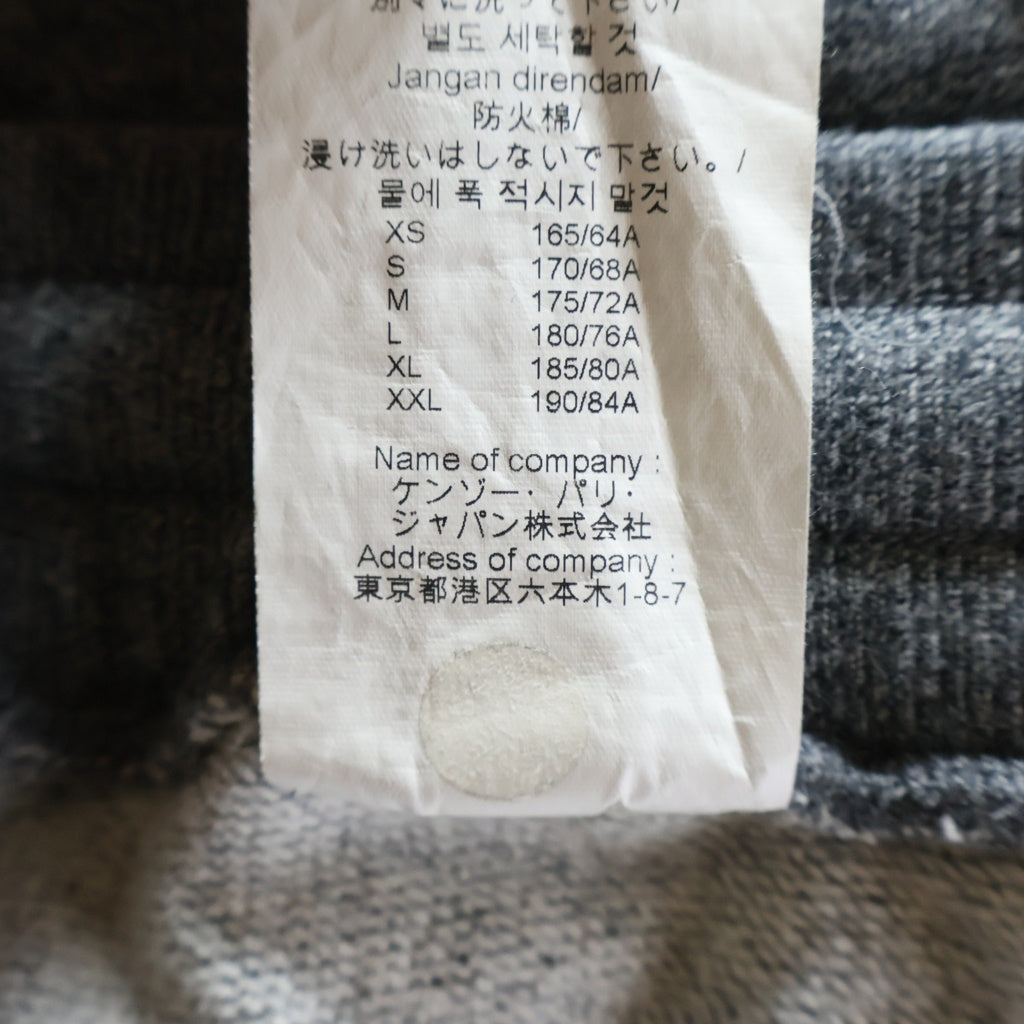KENZO(ケンゾー) SPORT CUFFED SWEATPANT スポーツ カフド スウェットパンツ ジョガーパンツ ロゴ コットン グレー F665PA7164MD