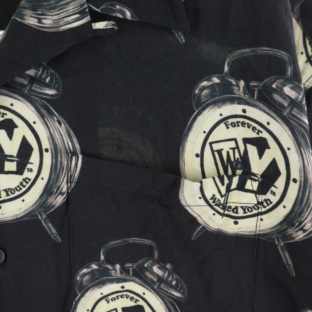 WASTED YOUTH(ウェイステッドユース) Wasted Youth(ウエステッドユース) ×tokion RAYON ALOHA SHIRT トキヨン 半袖レーヨンアロハシャツ ブラック PCG-11010-C