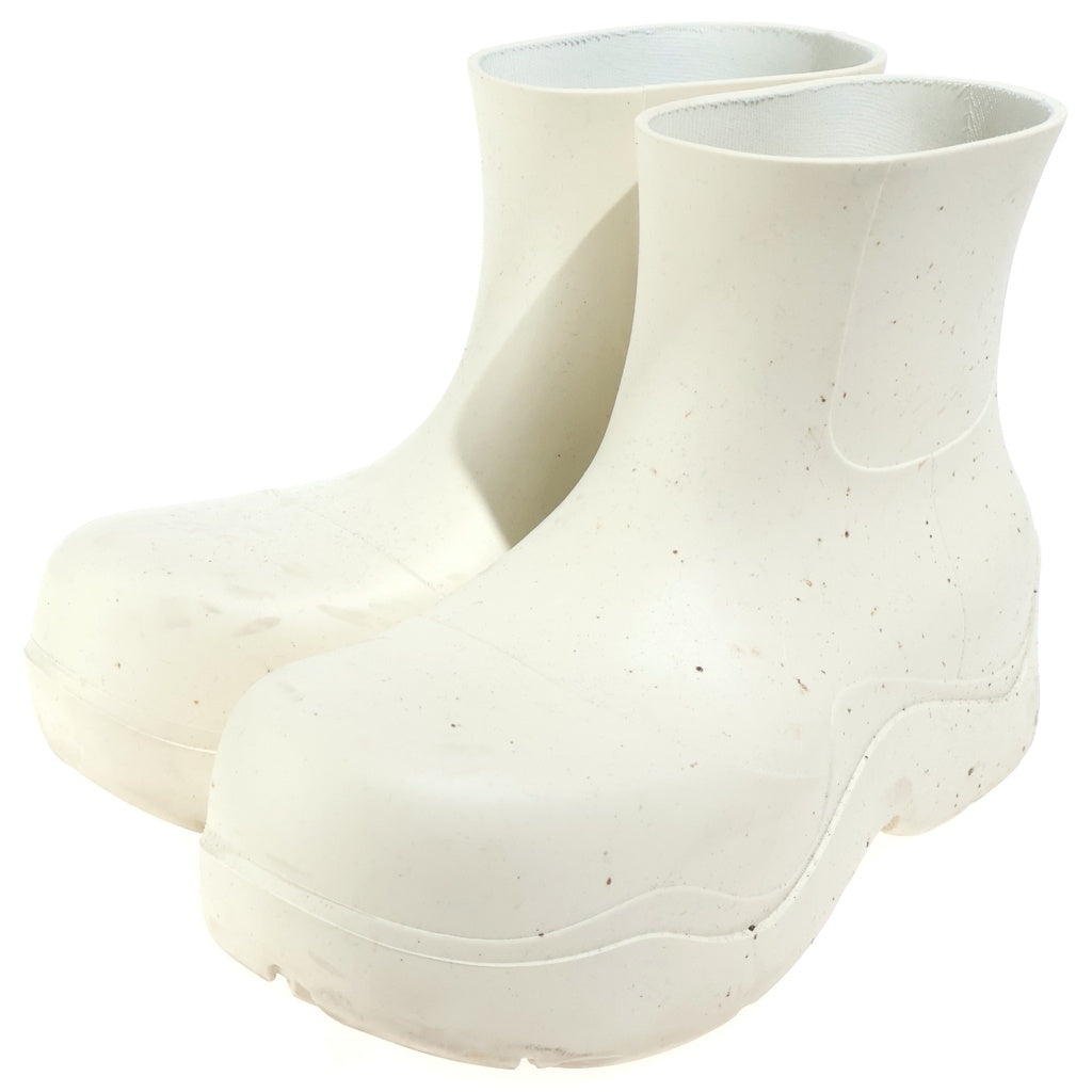 BOTTEGA VENETA(ボッテガヴェネタ) PUDDLE ANKLE BOOT パドル アンクルラバーブーツ シューズ アイボリー レディース