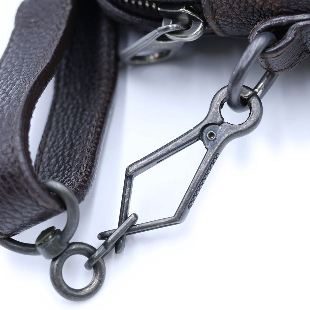 BOTTEGA VENETA(ボッテガヴェネタ) イントレチャート ショルダーバッグ レザー ブラウン レディース