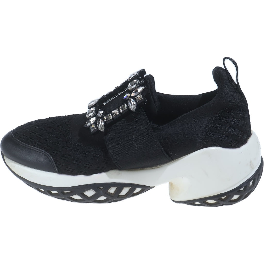 Roger Vivier(ロジェヴィヴィエ) ファブリック ローカットスニーカー ブラック レディース
