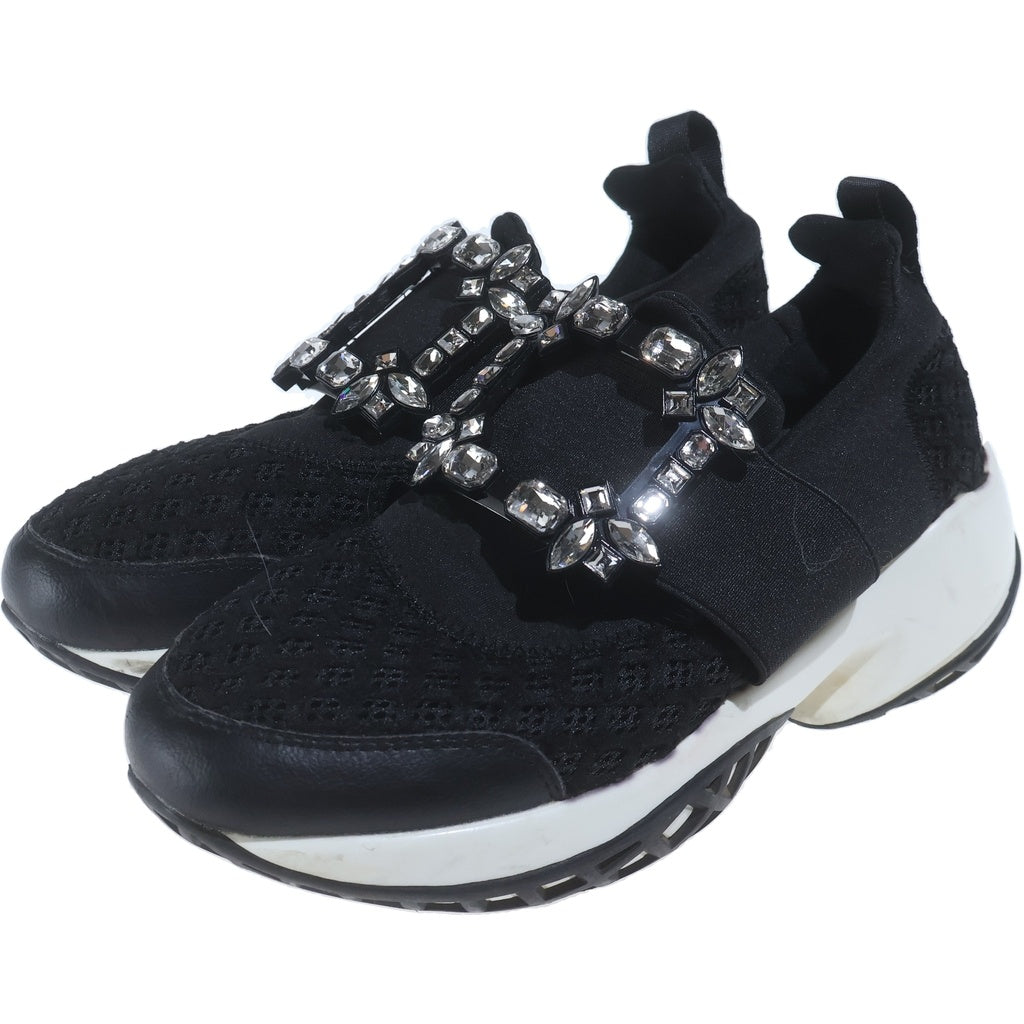 Roger Vivier(ロジェヴィヴィエ) ファブリック ローカットスニーカー ブラック レディース