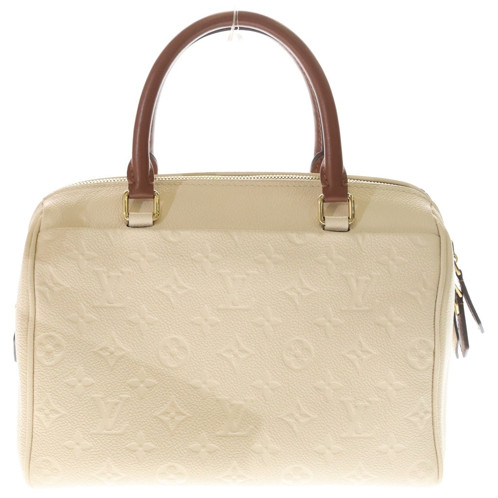 LOUIS VUITTON(ルイヴィトン) アンプラント スピーディ バンドリエール25 2WAYハンドバッグ ボストンバッグ ショルダーバッグ アイボリー×ブラウン レザー M44736 ゴールド金具 レディース