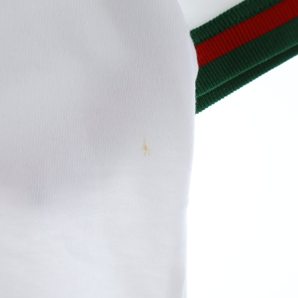 GUCCI(グッチ) 25AW コットンジャージー クルーネック半袖Tシャツ カットソー ホワイト #M 835640 レディース