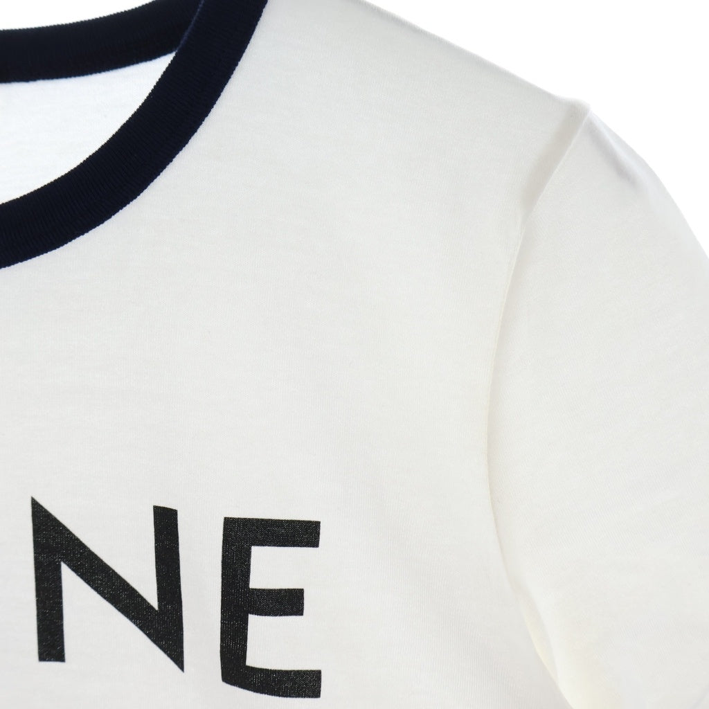 CELINE(セリーヌ) エディ期 トリオンフ ロゴクルーネックTシャツ カットソー ホワイト 2X872671Q レディース