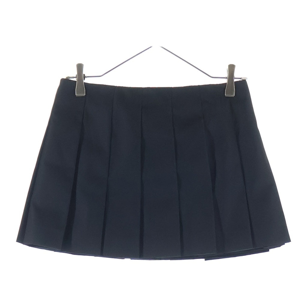 PRADA(プラダ) トライアングルロゴ ナイロンミニプリーツスカート ブラック 21H922 S222 1WQ8 レディース