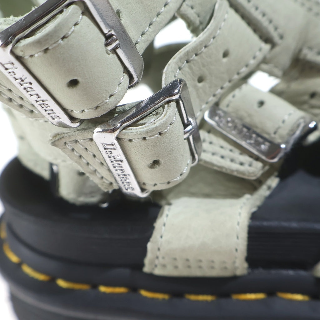 Dr.Martens(ドクターマーチン) OLSON レザーサンダル ライトグリーン レディース