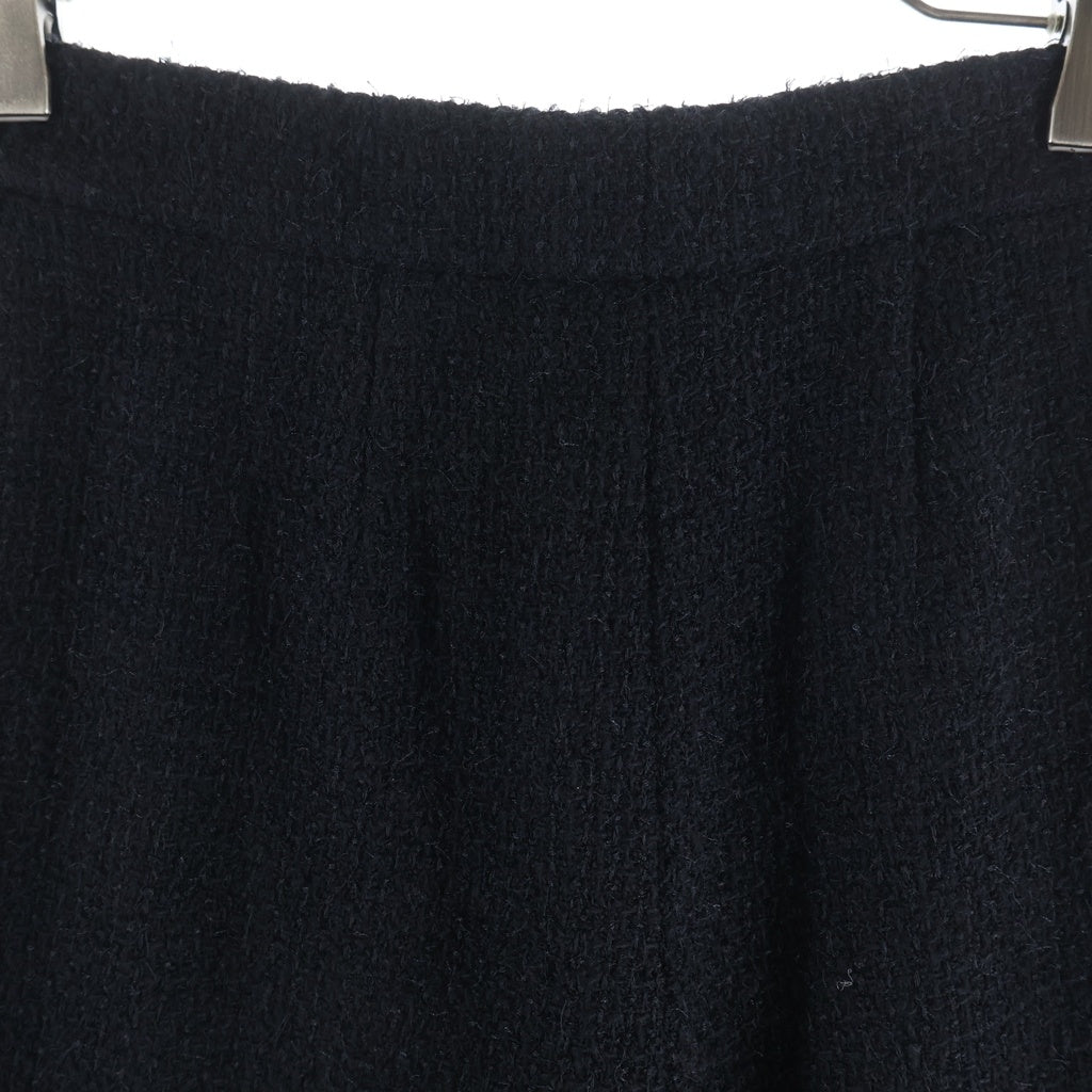 CHANEL(シャネル) Tweed Wide Pants ココマークボタン ツイードワイドパンツ トラウザーズ ブラック P62027V19676 レディース