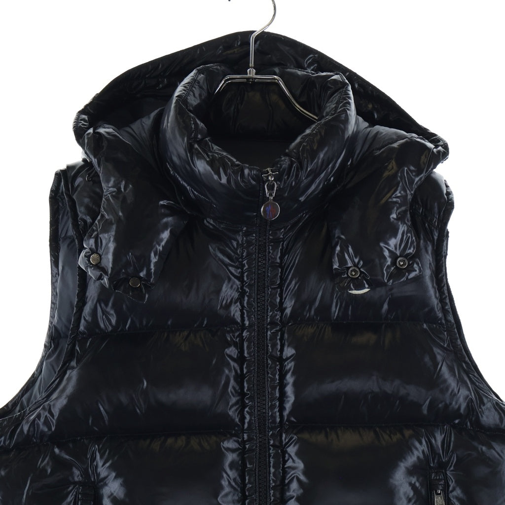 MONCLER(モンクレール) 21AW BORMES GILET ボルムジレ ロゴワッペン ダウンベスト ブラック G20911A00152