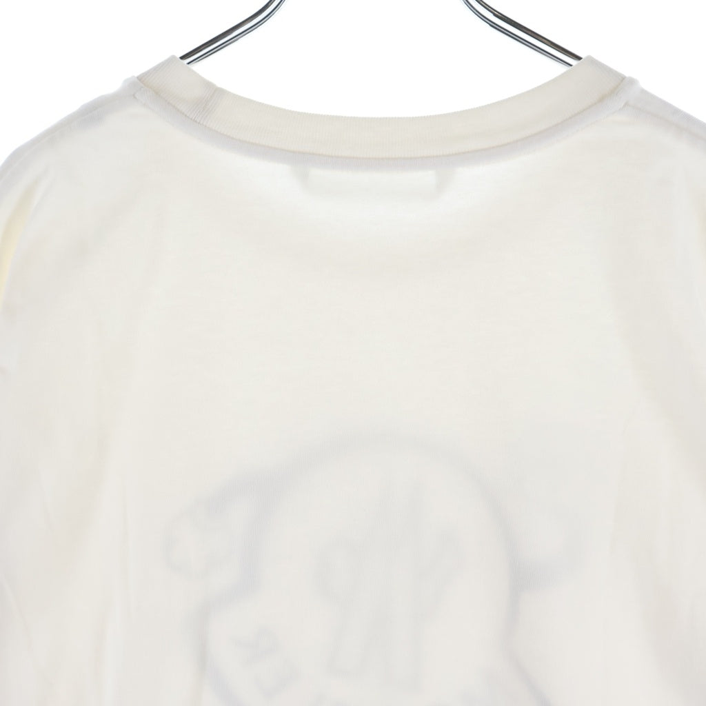 MONCLER(モンクレール) 23SS フロントプリント クルーネック半袖Tシャツ カットソー オーバーサイズ ホワイト I10918C00010