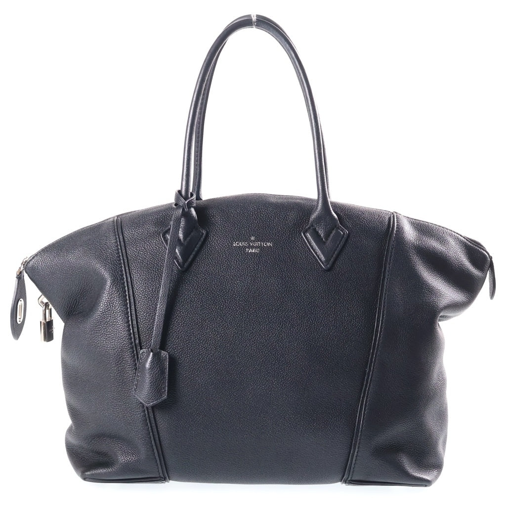 LOUIS VUITTON(ルイヴィトン) パルナセア ロックイットMM レザー ハンドバッグ シルバー金具 ブラック M94592 レディース