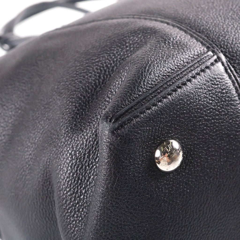 LOUIS VUITTON(ルイヴィトン) パルナセア ロックイットMM レザー ハンドバッグ シルバー金具 ブラック M94592 レディース