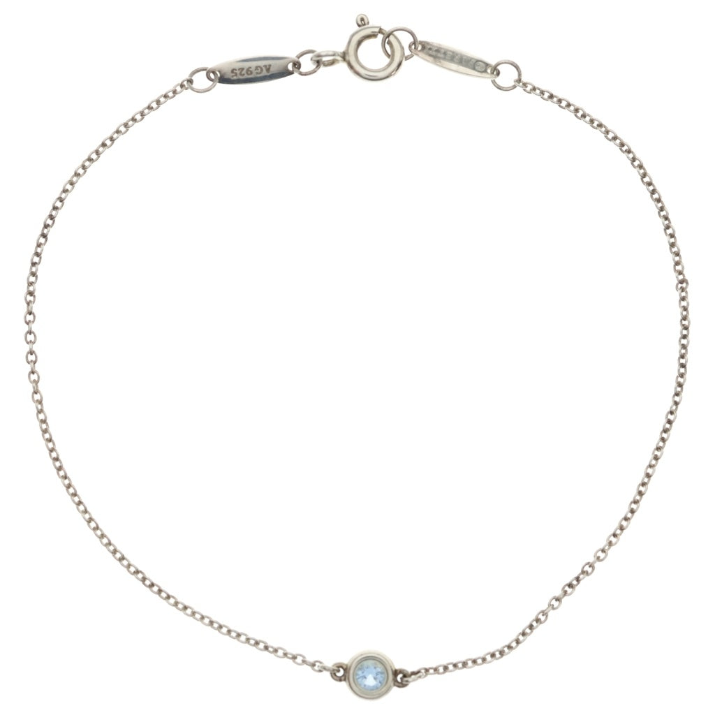 TIFFANY & Co.(ティファニー) バイザヤード 1P アクアマリン ブレスレット Ag925 シルバー レディース