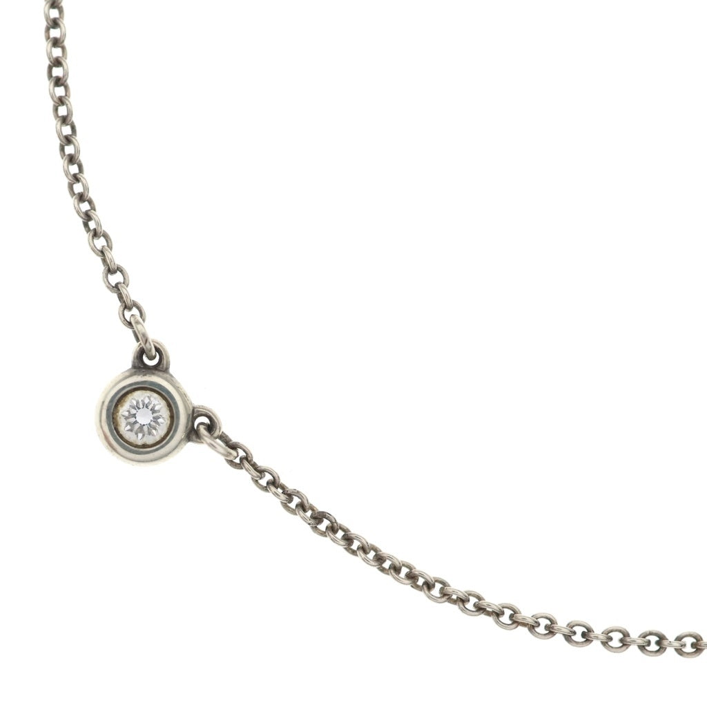 TIFFANY & Co.(ティファニー) バイザヤード 1P ダイヤモンド ネックレス ペンダント Ag925 シルバー レディース