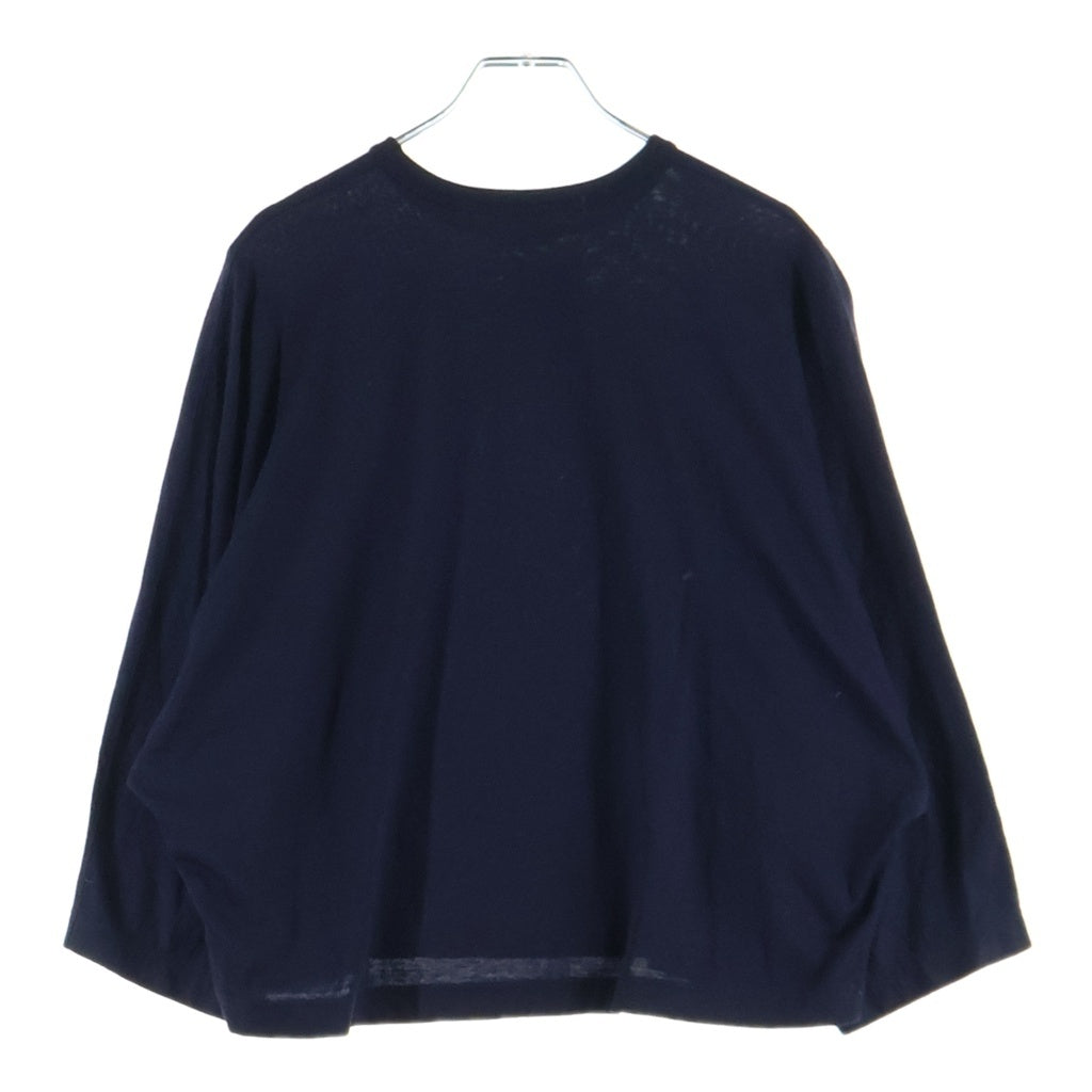 COMME des GARCONS(コムデギャルソン) カットソー Tシャツ 半袖 ウール ネイビー XS RT-T001 レディース