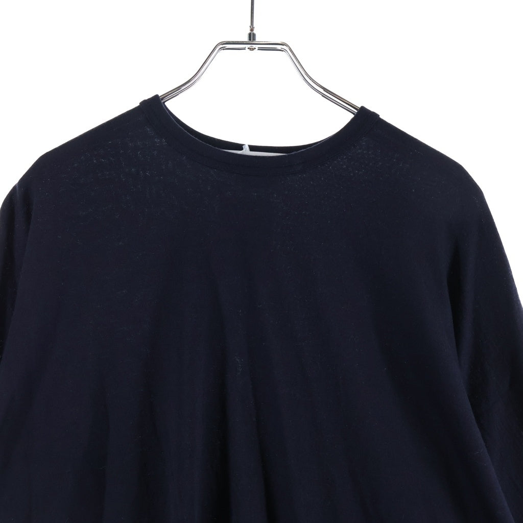 COMME des GARCONS(コムデギャルソン) カットソー Tシャツ 半袖 ウール ネイビー XS RT-T001 レディース