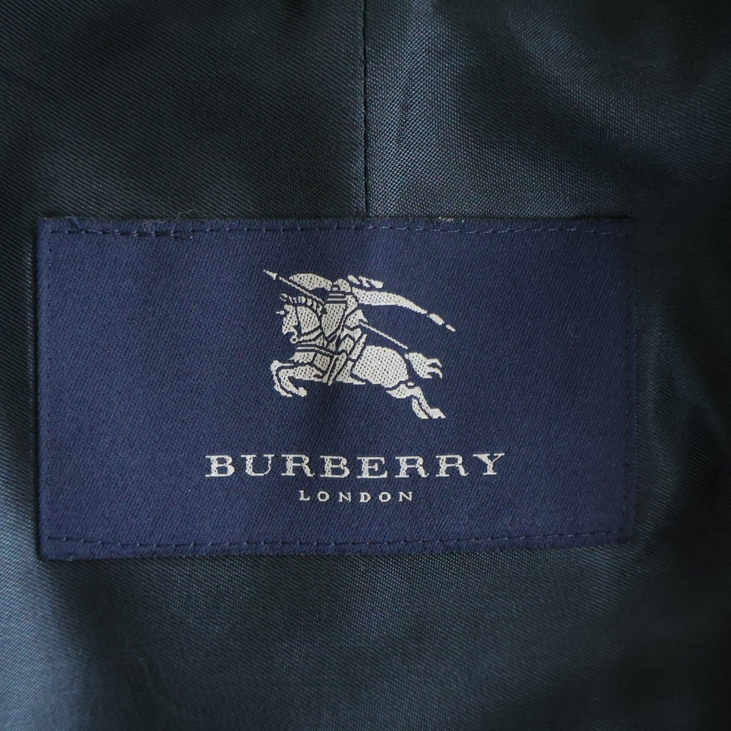 BURBERRY(バーバリー) ステンカラーコート ロングコート ライナー付き ウール ネイビー レディース