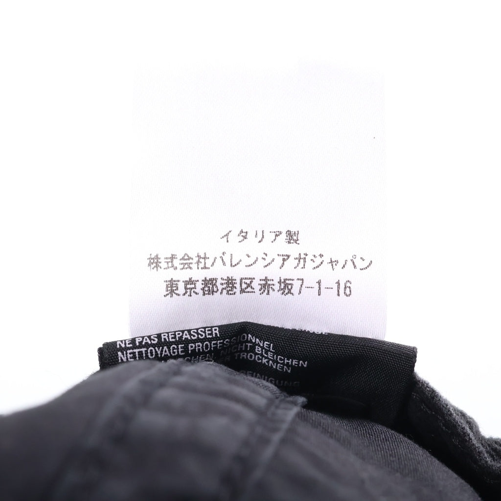 BALENCIAGA(バレンシアガ) Destroyed BB Pierced Cap キャップ 帽子 ロゴ キャンバス ダメージ加工 661887 410B2