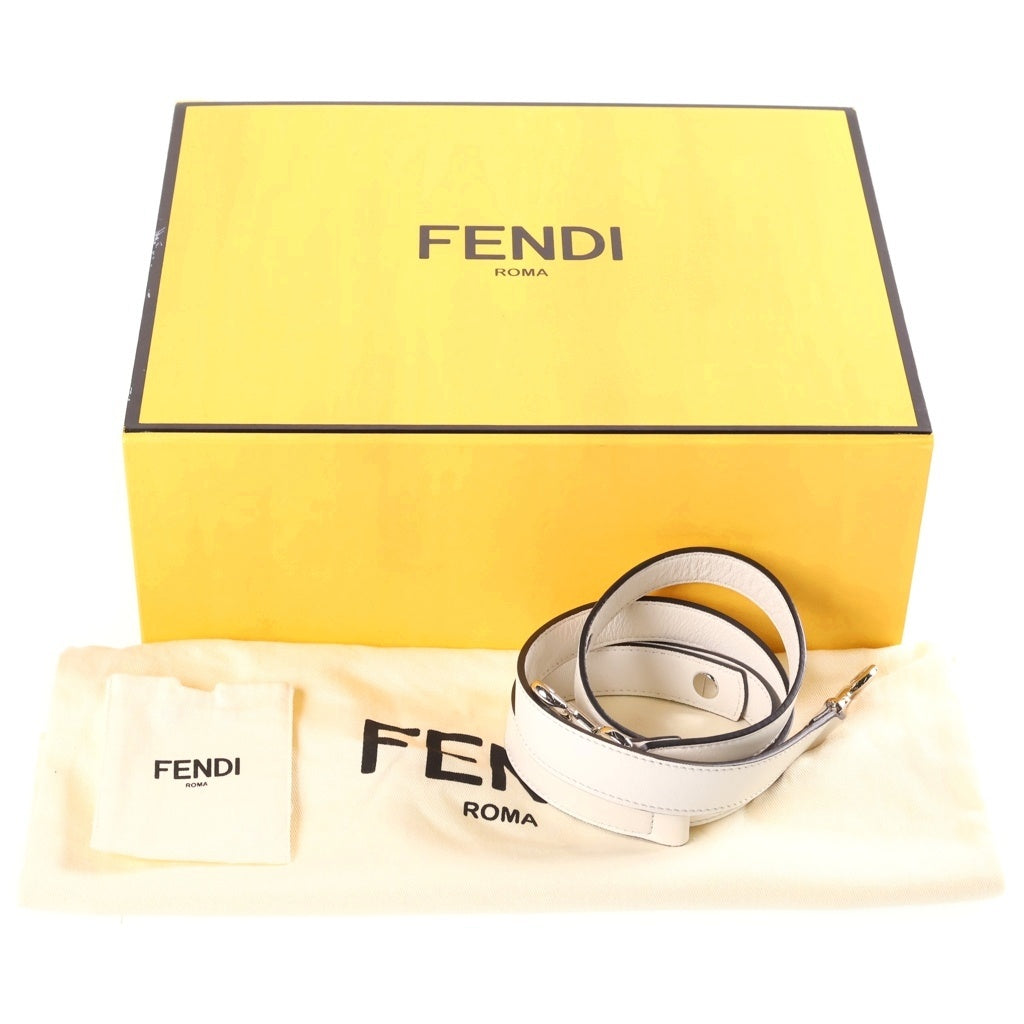 FENDI(フェンディ) バイザウェイ ミディアム 2wayハンドバッグ ショルダーバッグ ズッカ ホワイト×ブラウン レザー 8BL146 レディース