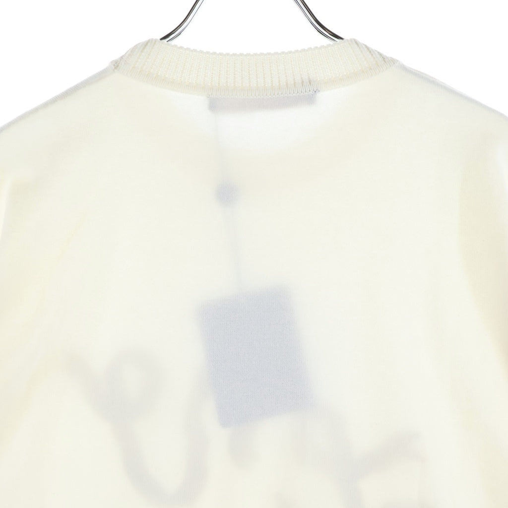 LOUIS VUITTON(ルイヴィトン) LVロゴ 半袖 ニット コットン ホワイト RM251MM AUR HSN24W レディース