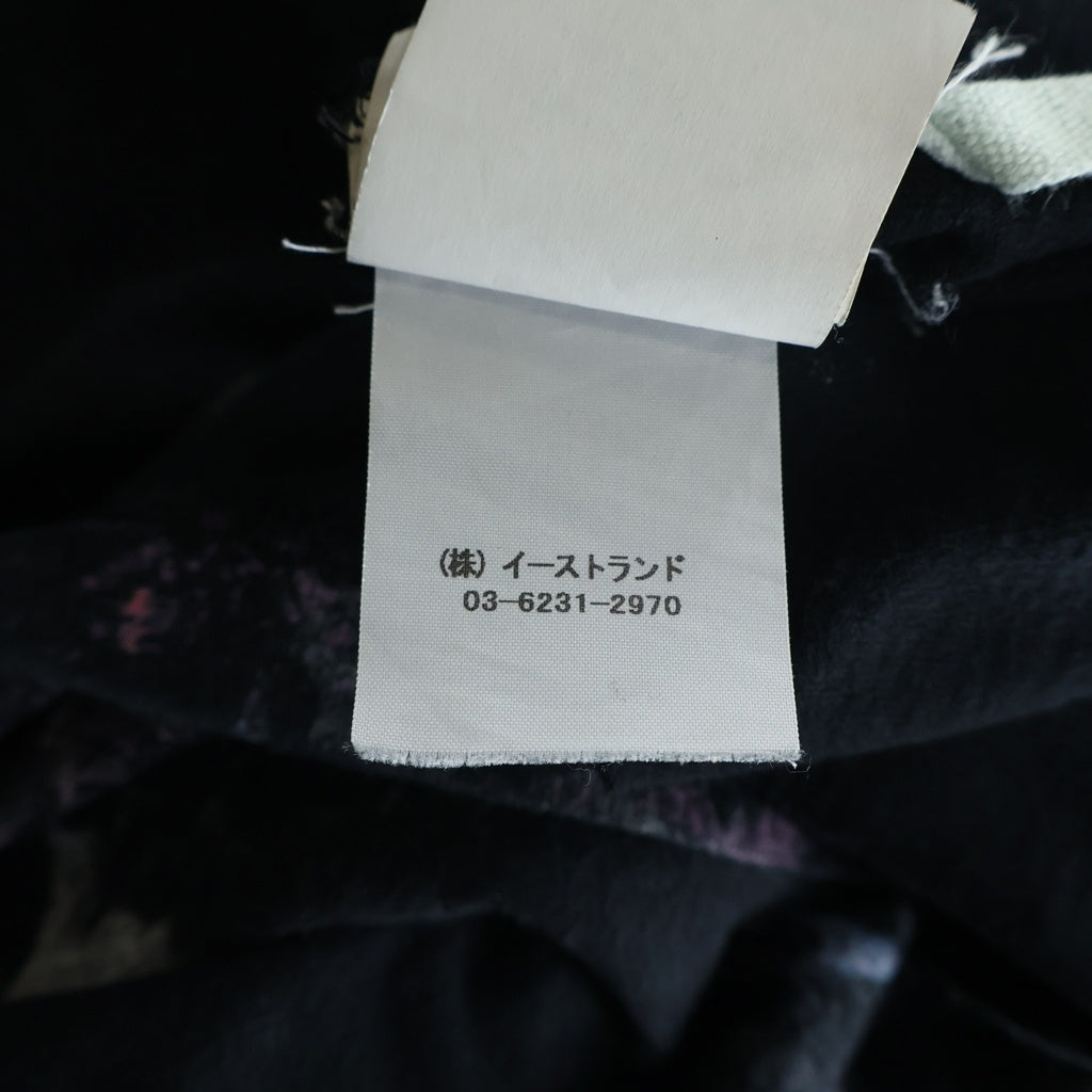 OFF-WHITE(オフホワイト) 17AW ギャラクシーペイント ロングTシャツ ブラック×ホワイト コットン OMAB001F17620030