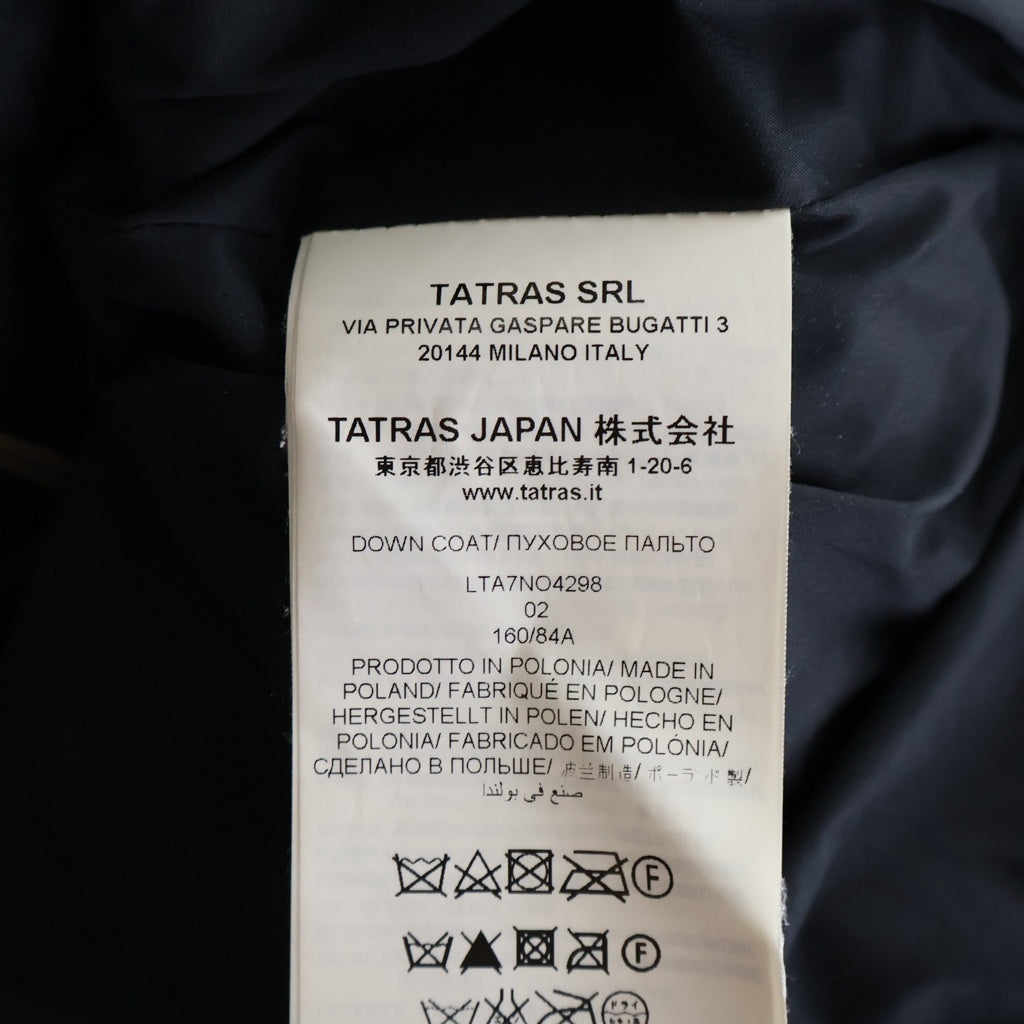 TATRAS(タトラス) ファーフードダウンコート ブラック LTA7NO4298 レディース