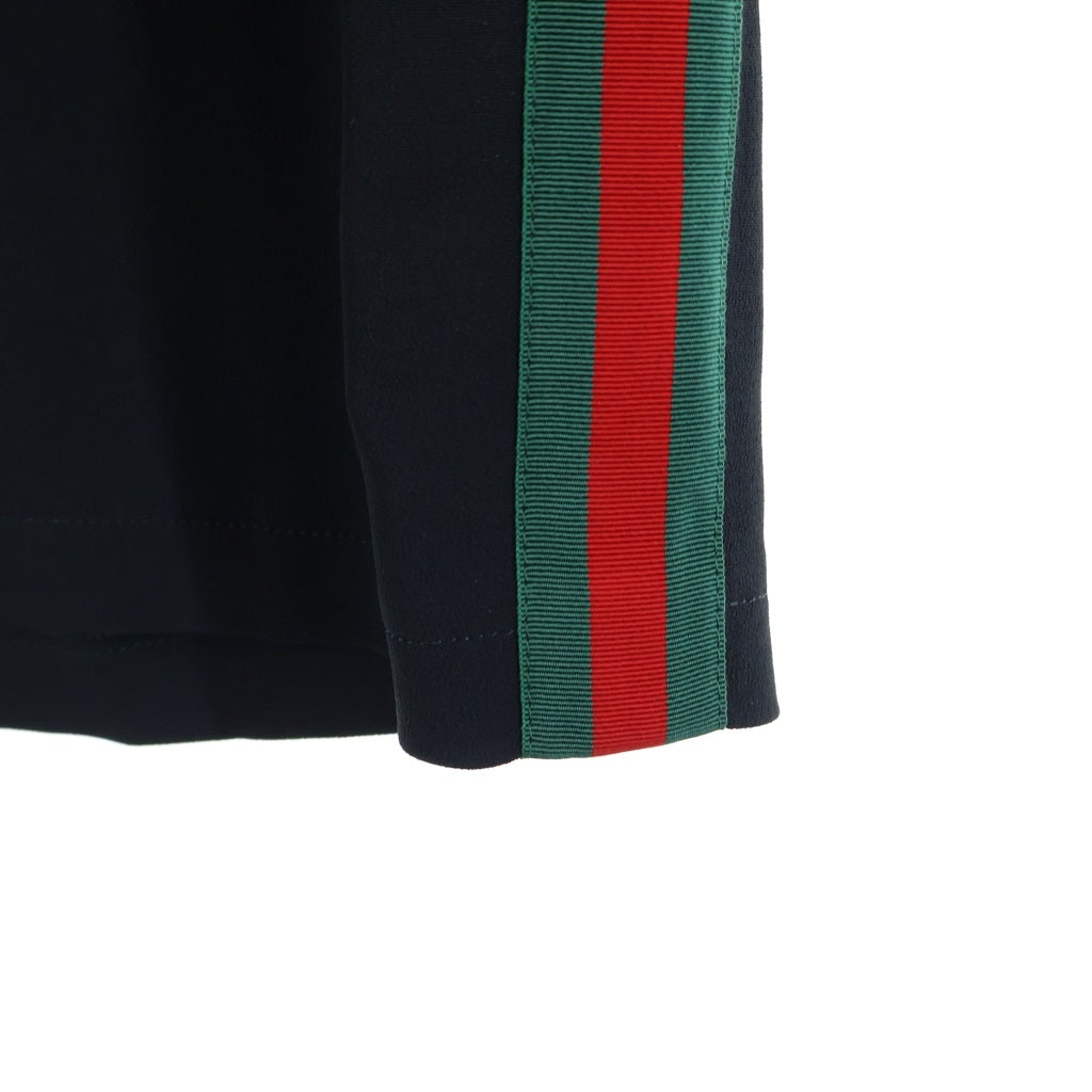 GUCCI(グッチ) シェリーライン サイドライン ミドル丈半袖ワンピース ブラック 528977 ZKR01 レディース