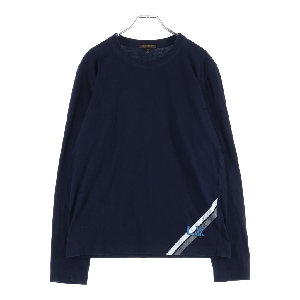LOUIS VUITTON(ルイヴィトン) インサイドアウト グラフィック長袖Tシャツ ロングTシャツ ネイビー RW052M MHJR04JAA